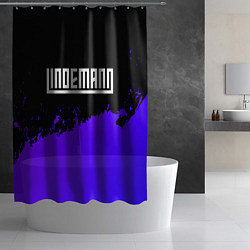 Шторка для душа Lindemann purple grunge, цвет: 3D-принт — фото 2
