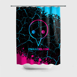 Шторка для душа Evangelion - neon gradient, цвет: 3D-принт