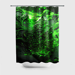 Шторка для душа Зеленая кислота, цвет: 3D-принт