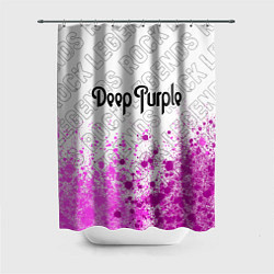 Шторка для душа Deep Purple rock legends: символ сверху, цвет: 3D-принт
