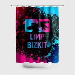 Шторка для душа Limp Bizkit - neon gradient, цвет: 3D-принт