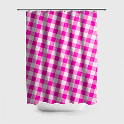 Шторка для душа Розовая клетка Барби, цвет: 3D-принт