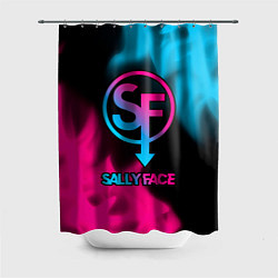 Шторка для ванной Sally Face - neon gradient