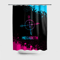 Шторка для ванной Megadeth - neon gradient