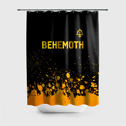 Шторка для ванной Behemoth - gold gradient: символ сверху