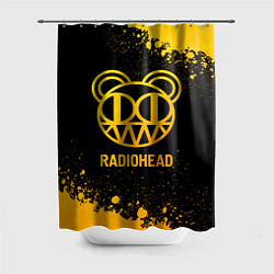 Шторка для ванной Radiohead - gold gradient