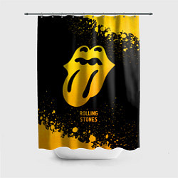 Шторка для ванной Rolling Stones - gold gradient