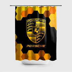 Шторка для ванной Porsche - gold gradient