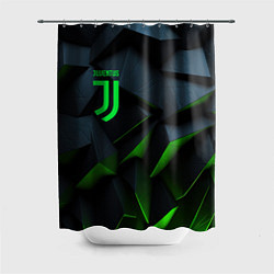 Шторка для душа Juventus black green logo, цвет: 3D-принт