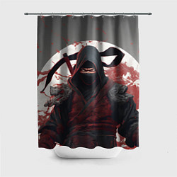Шторка для душа Слепой воин ниндзя, цвет: 3D-принт