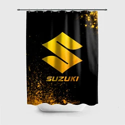 Шторка для душа Suzuki - gold gradient, цвет: 3D-принт