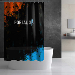 Шторка для душа Portal game, цвет: 3D-принт — фото 2