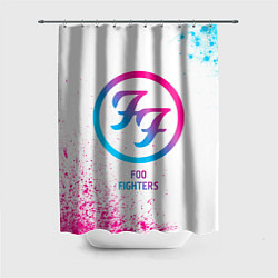 Шторка для душа Foo Fighters neon gradient style, цвет: 3D-принт