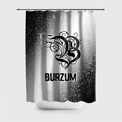 Шторка для ванной Burzum glitch на светлом фоне