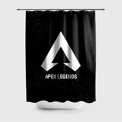Шторка для душа Apex Legends glitch на темном фоне, цвет: 3D-принт