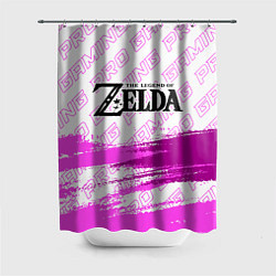 Шторка для душа Zelda pro gaming: символ сверху, цвет: 3D-принт