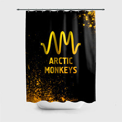 Шторка для ванной Arctic Monkeys - gold gradient