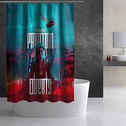 Шторка для душа Cyberpunk 2077 Phantom Liberty, цвет: 3D-принт — фото 2