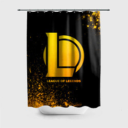 Шторка для ванной League of Legends - gold gradient