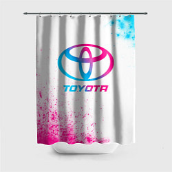 Шторка для ванной Toyota neon gradient style