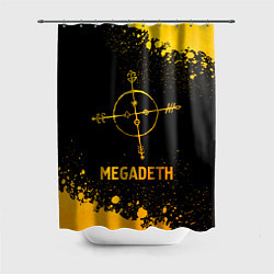 Шторка для ванной Megadeth - gold gradient