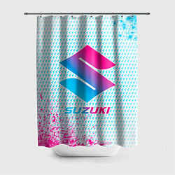 Шторка для ванной Suzuki neon gradient style