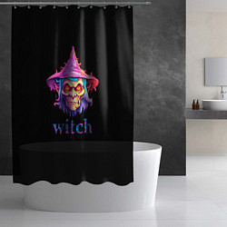Шторка для душа Cartoon witch, цвет: 3D-принт — фото 2