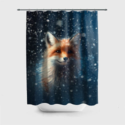 Шторка для ванной Fox in the snow