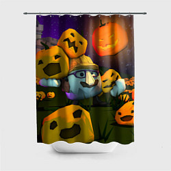 Шторка для душа Гарибальди Хэллоуин, цвет: 3D-принт