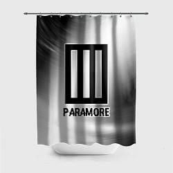 Шторка для ванной Paramore glitch на светлом фоне