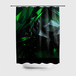 Шторка для ванной Гармония зеленого хаоса