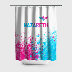 Шторка для ванной Nazareth neon gradient style посередине