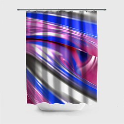 Шторка для ванной Вязкая абстракция в фиолетовых оттенках