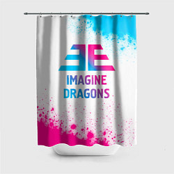 Шторка для ванной Imagine Dragons neon gradient style