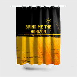 Шторка для душа Bring Me the Horizon - gold gradient посередине, цвет: 3D-принт