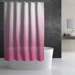 Шторка для душа Розовый рассвет градиент, цвет: 3D-принт — фото 2