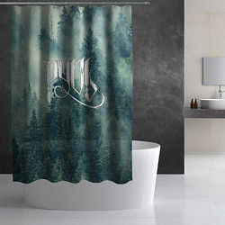 Шторка для душа Русь - славянский лес, цвет: 3D-принт — фото 2