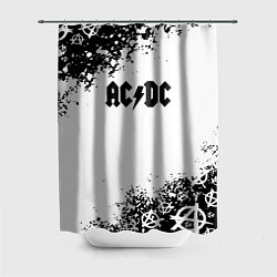 Шторка для душа AC DC anarchy rock, цвет: 3D-принт