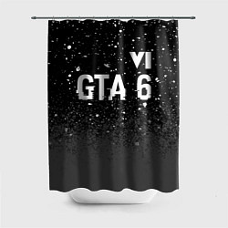 Шторка для ванной GTA 6 glitch на темном фоне посередине
