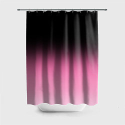 Шторка для ванной Черно-розовый градиент