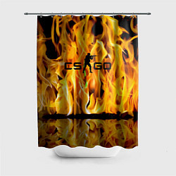 Шторка для ванной Counter Strike go - flame