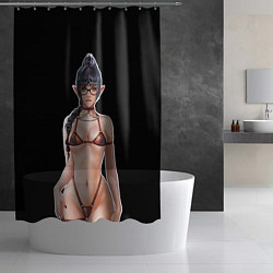 Шторка для душа Шадоухерт в очках, цвет: 3D-принт — фото 2