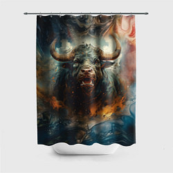 Шторка для ванной Дикий бык
