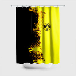 Шторка для душа Borussia fc sport краски, цвет: 3D-принт