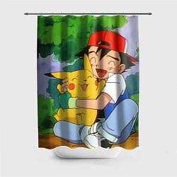 Шторка для ванной Pokemon - энергия в объятиях