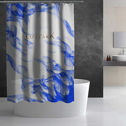 Шторка для душа Lostark flame blue, цвет: 3D-принт — фото 2