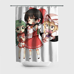 Шторка для ванной Touhou Project Рейму Юкари Аун chibi