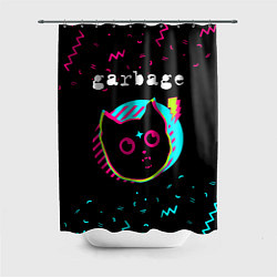 Шторка для ванной Garbage - rock star cat