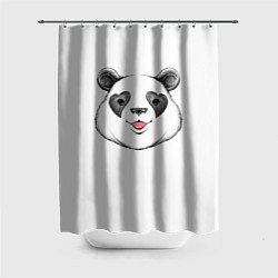 Шторка для душа Влюблённый панда, цвет: 3D-принт
