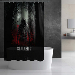 Шторка для душа Stalker 2 dark mode, цвет: 3D-принт — фото 2